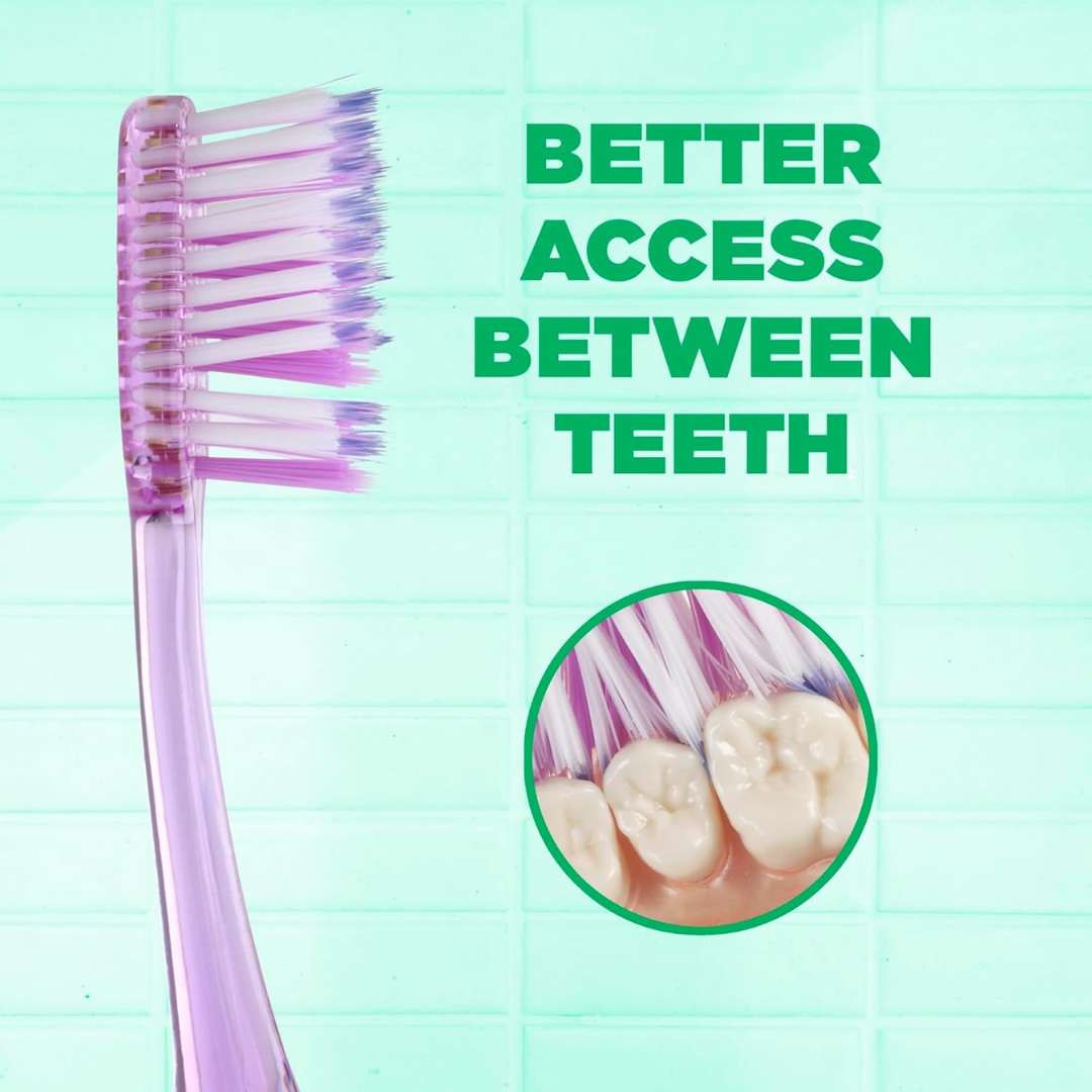 GUM 524 Technique Deep Clean Toothbrush: Compact Head, Soft Bristles for Adults with Sensitive Gums
