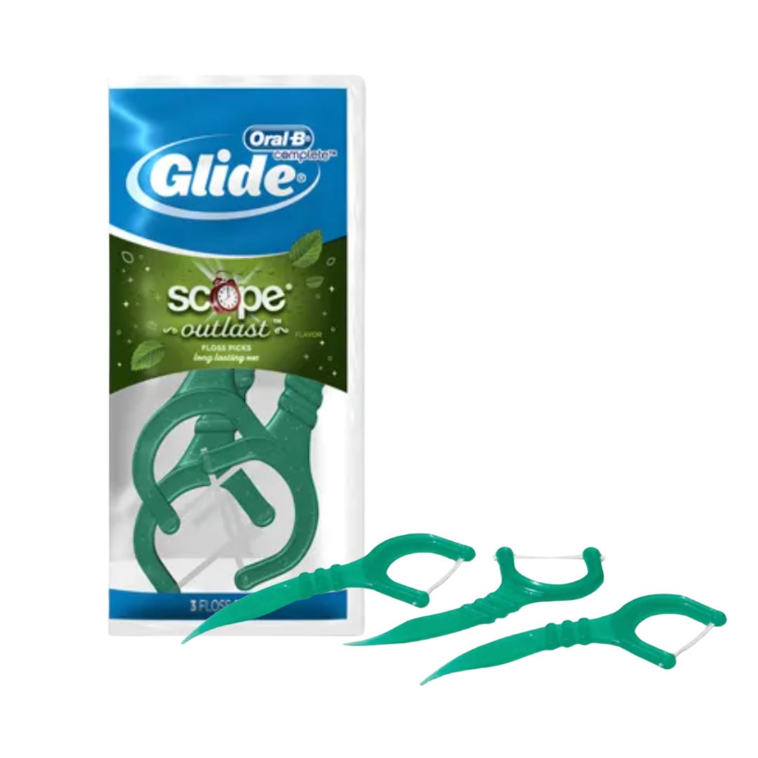 Oral-B Glide Complete Floss Picks with Scope