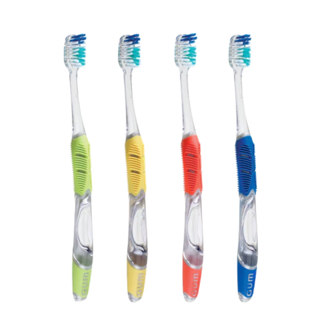 GUM 590 Technique Complete Care Adult Toothbrush, Full Head, Soft Bristles, Assorted