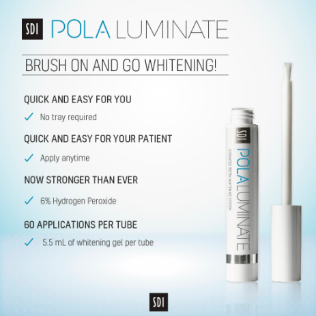 Pola Night Luminate 6% Hydrogen Peroxide: Teeth Whitening Gel Tube, Advance Tooth Whitening System