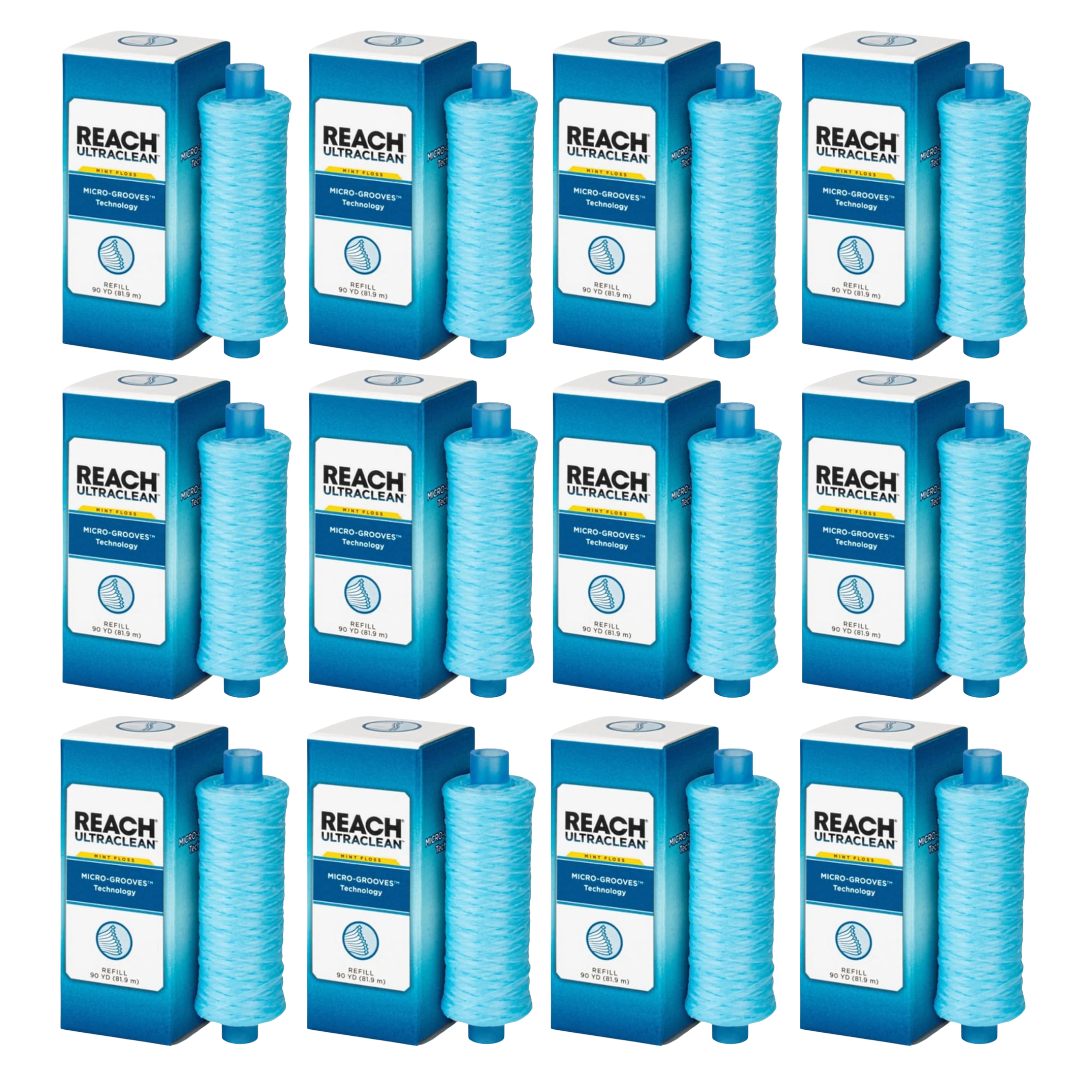 Reach Ultraclean Dental Floss Refill, Shred-Resistant Mint Floss 90-yds
