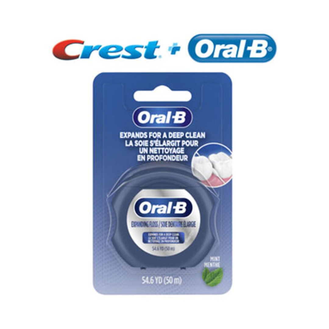 Procter & Gamble Oral-B Expanding Floss 50m, Mint Flavor 6/Package