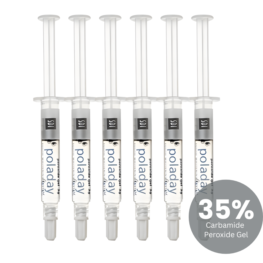 PolaDay CP 35% Carbamide Peroxide Teeth Whitening Gel: 1.3ml Refill Syringes Whitening Oral Gel
