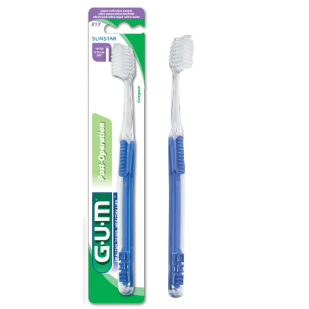 GUM Delicate Post-Surgical Operation Toothbrush 317, Ultra Gentle Bristles