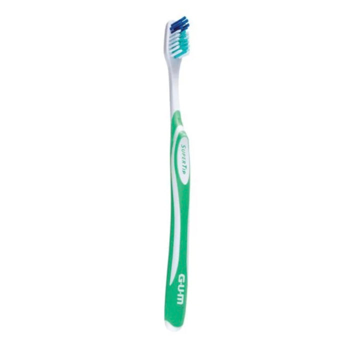 GUM 465 Super Tip Toothbrush: Compact Head, Sensitive Bristles