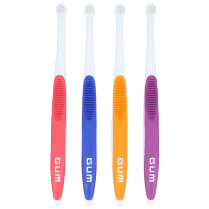 GUM 308 End-Tuft Toothbrush: Small Head, Tapered Trim