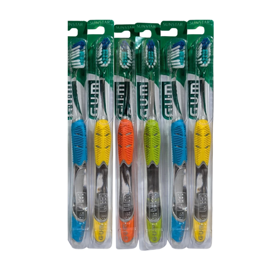 GUM 590 Technique Complete Care Adult Toothbrush, Full Head, Soft Bristles, Assorted