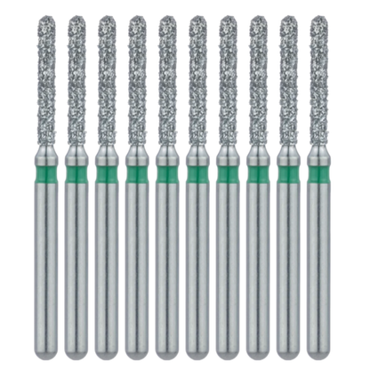 10 Pack: Round End Cylinder FG Dental Diamond Burs