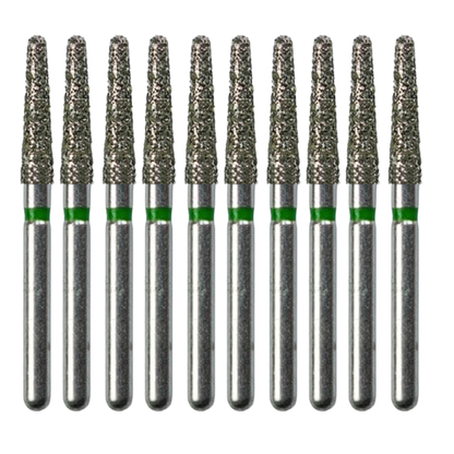 10 Pack: Round End Taper FG Dental Diamond Burs