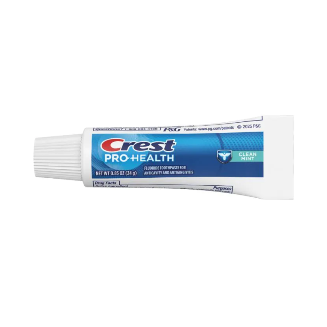 Crest Pro-Health Clean Mint Toothpaste 0.85oz: Adult Travel Sized Toothpaste 72-Pack