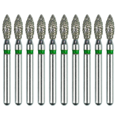 10 Pack: Pointed Football FG Dental Diamond Burs