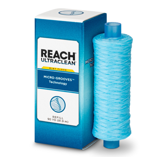 Reach Ultraclean Dental Floss Refill, Shred-Resistant Mint Floss 90-yds