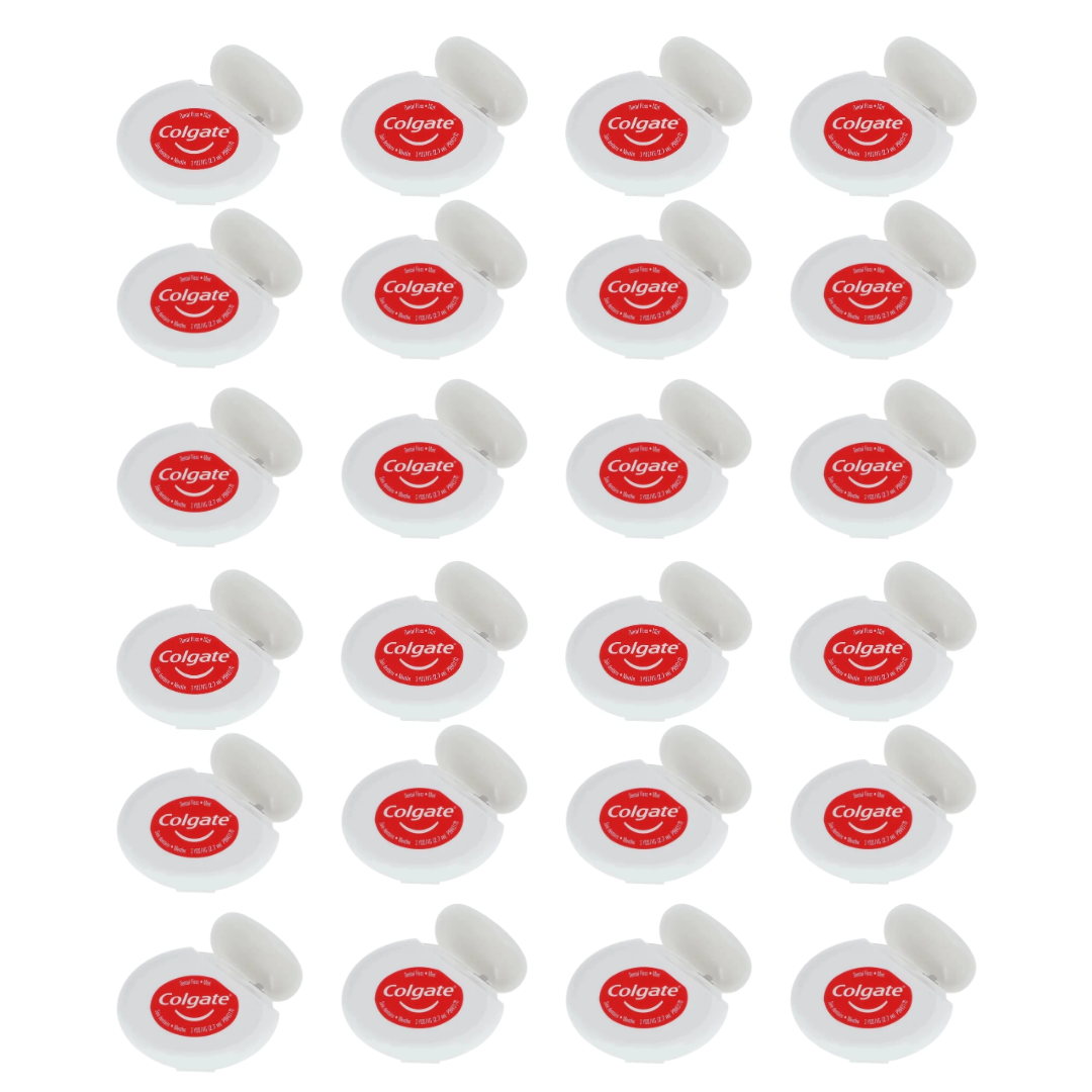 Colgate Floss Mint Waxed Dental Floss – Travel Size, 3 Yards