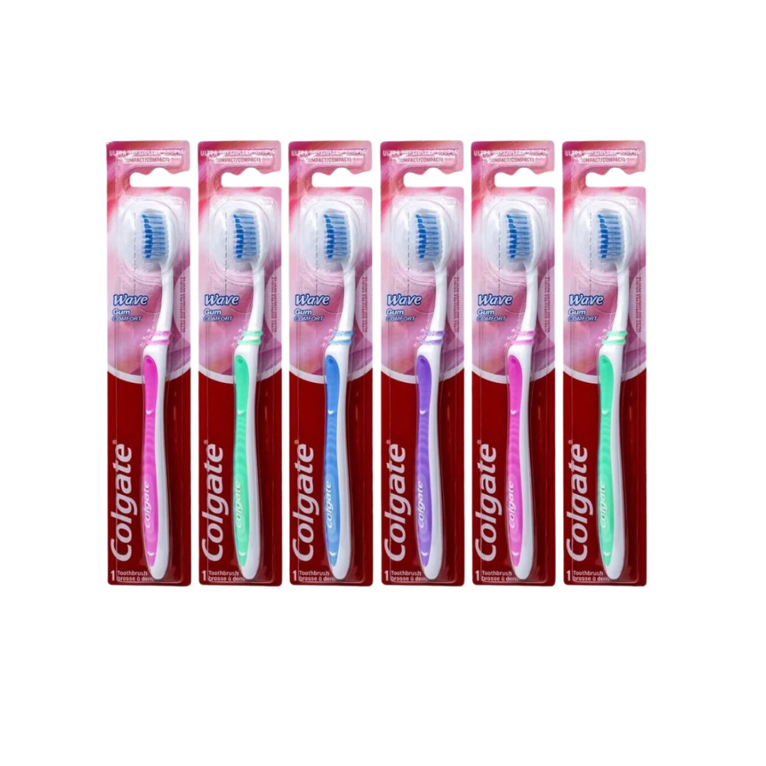 Colgate Wave Gum Comfort Toothbrush: Compact Head, Ultra Soft Bristles