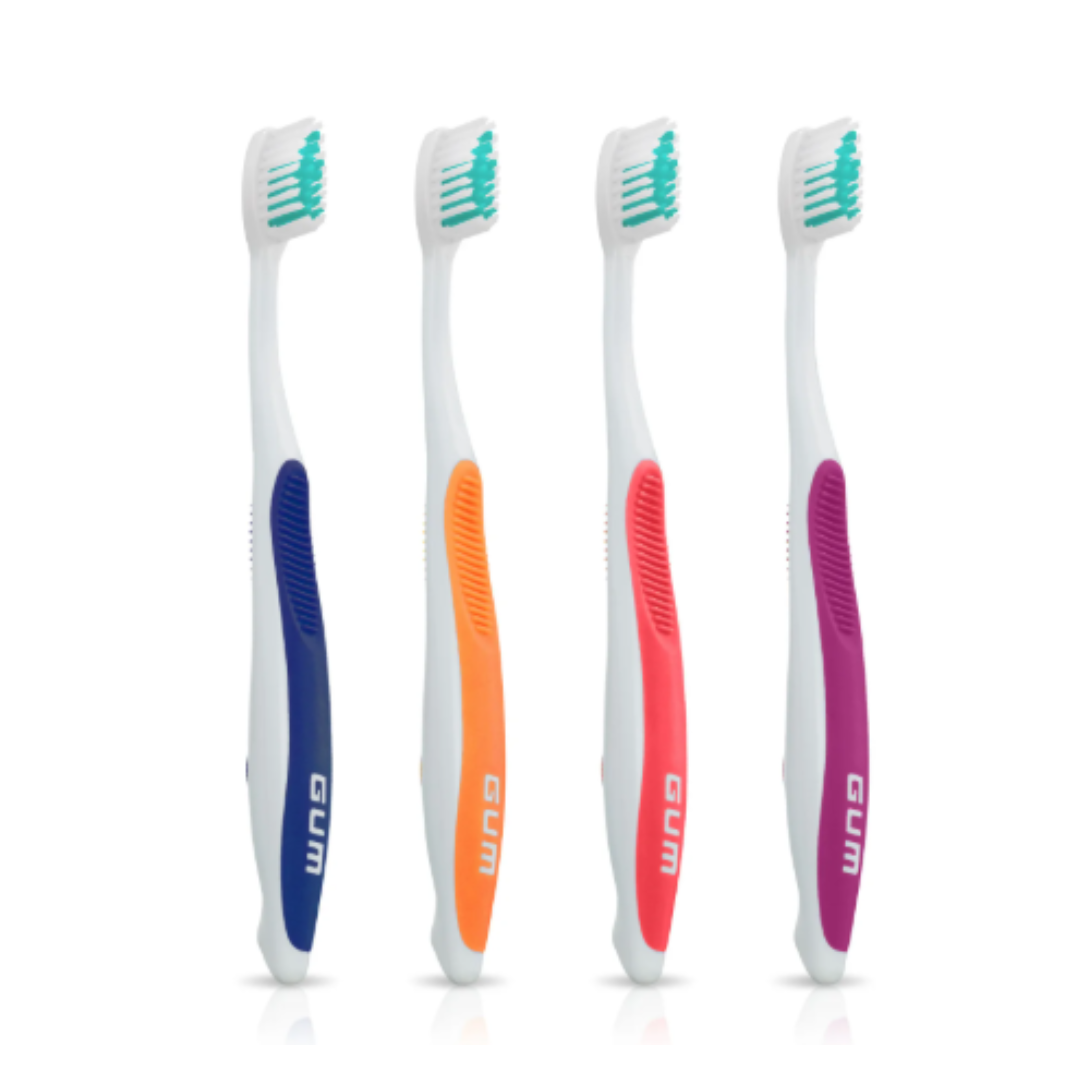 GUM 457 Dome Trim Toothbrush Compact Head, Soft Bristles