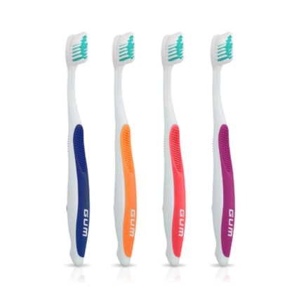 GUM 457 Dome Trim Toothbrush Compact Head, Soft Bristles