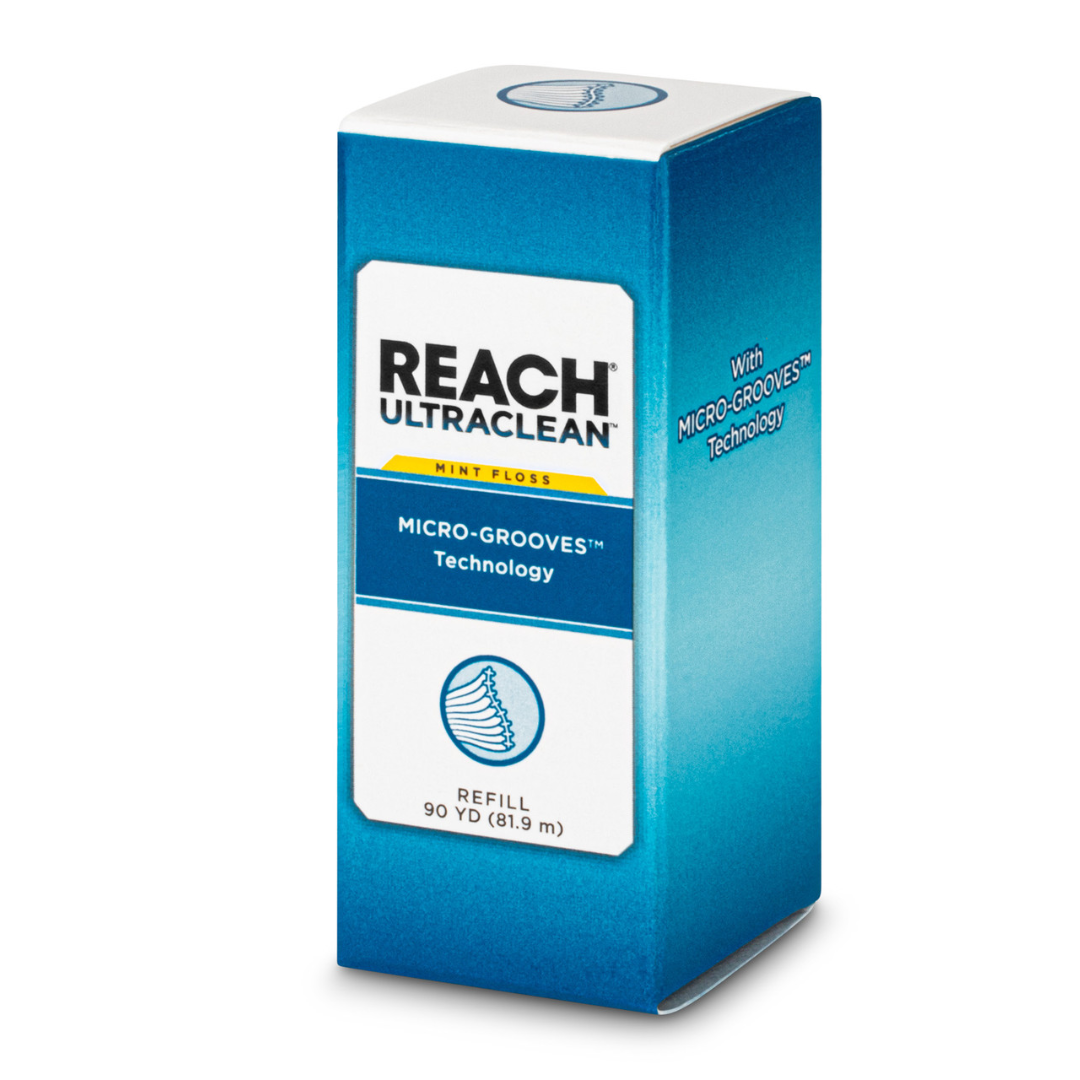Reach Ultraclean Dental Floss Refill, Shred-Resistant Mint Floss 90-yds