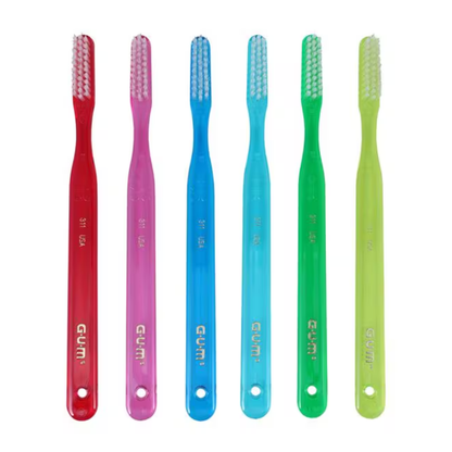 GUM 311 Classic Toothbrush: Compact Head, Soft Bristles
