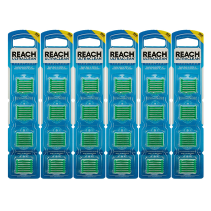 REACH Ultraclean Access Flosser Refill Heads: Mint Waxed Flavor Floss Head 28/Count per Pack