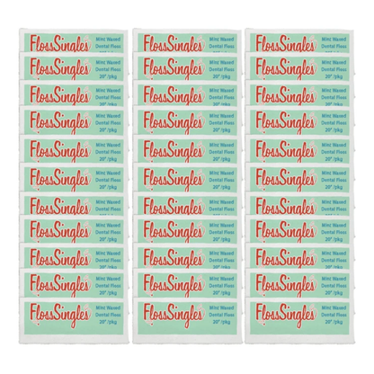 Floss Singles Dispenser Box: Single Use Floss, Individually Wrapped, 200-Count