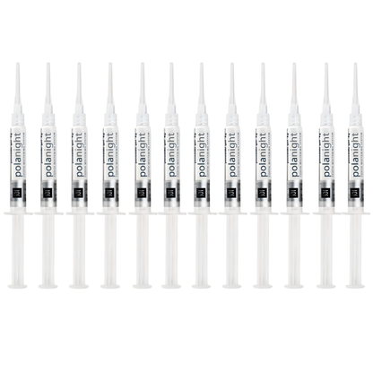 SDI PolaNight 16% Carbamide Peroxide Teeth Whitening Gel: 1.3ml Refill Syringes Advanced Tooth Whitening System with Clear Zipper Pouch