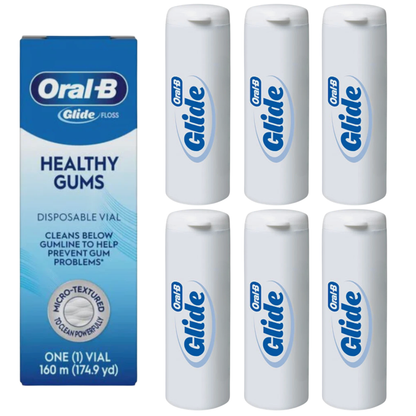 Oral-B Glide Healthy Gums Floss Refill w/ Disposable Vial, 160m, Unflavored