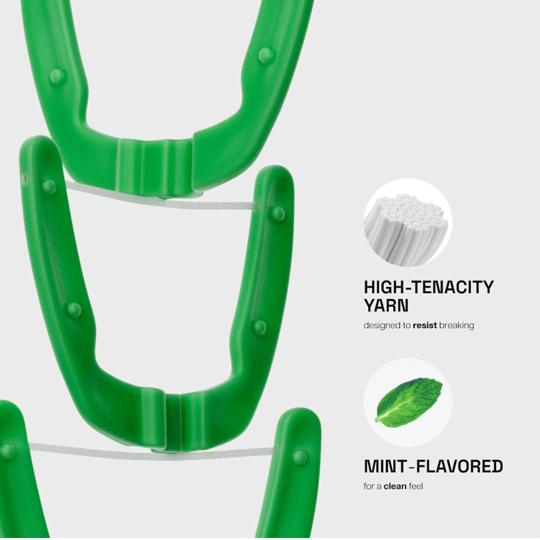 REACH Ultraclean Access Flosser Refill Heads: Mint Waxed Flavor Floss Head 28/Count per Pack