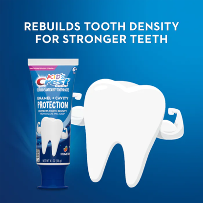 Crest Kids Sugar + Bacteria Shield Toothpaste 0.85oz: Strawberry Flavor Kids Travel-Sized Toothpaste