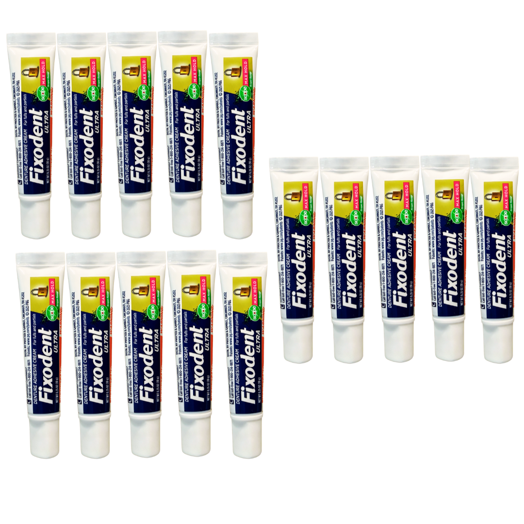 Fixodent Ultra Max Hold w/ Scope: Travel Sized/Pocket Sized Tubes, 0.35 oz