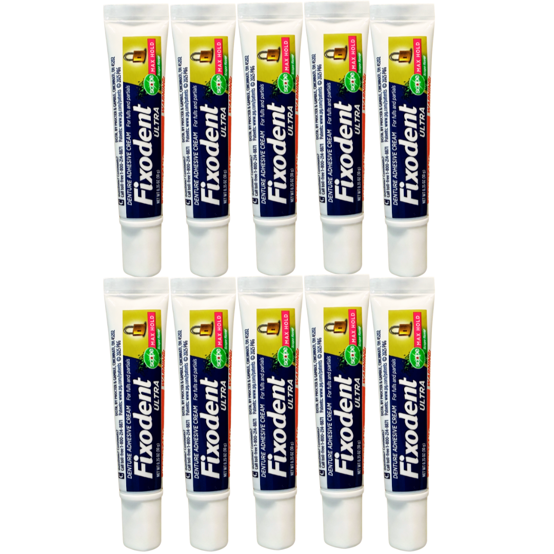 Fixodent Ultra Max Hold w/ Scope: Travel Sized/Pocket Sized Tubes, 0.35 oz