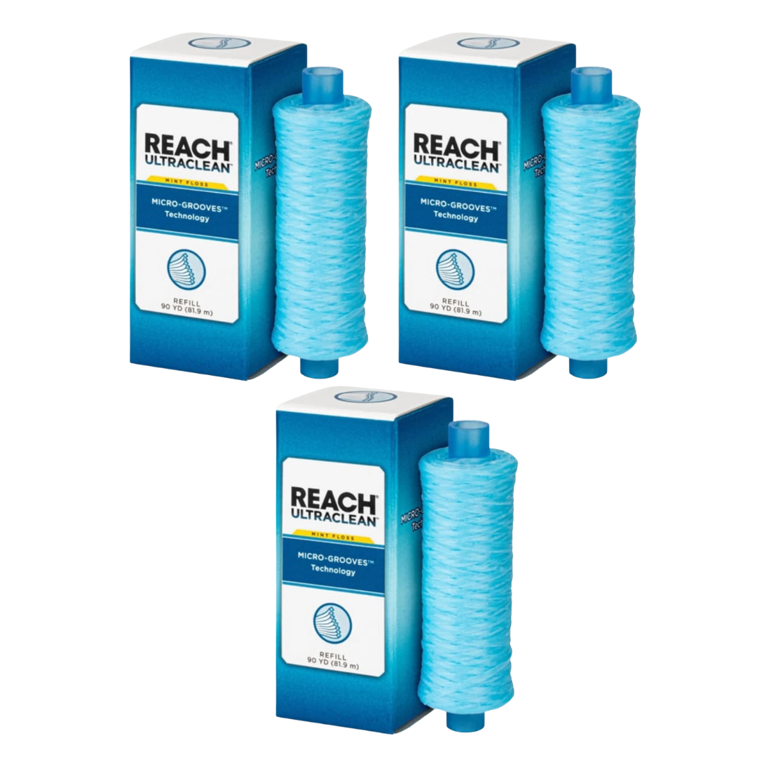Reach Ultraclean Dental Floss Refill, Shred-Resistant Mint Floss 90-yds