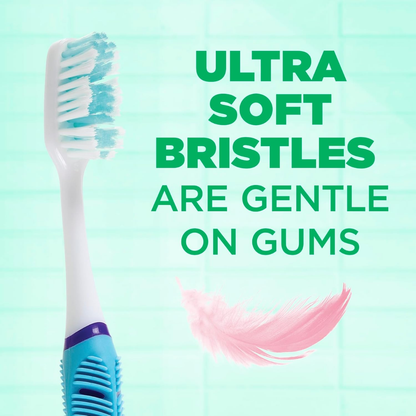 GUM 516 Technique Sensitive Care Toothbrush with Quad-Grip Handle, Ultra Soft Bristles (Packaging May Vary)