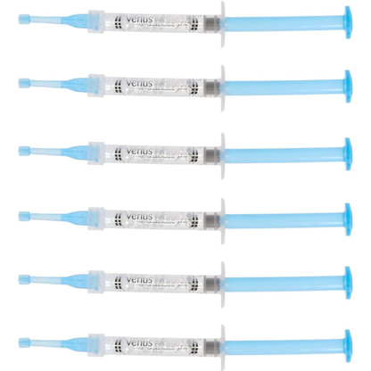 Venus White Pro 16% Carbamde Peroxide Teeth Whitening Gel: 1.2ml Syringe Refill Syringes with Clear Zipper Pouch