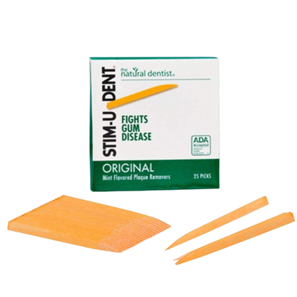 Stim-U-Dent Plaque Remover Toothpicks, Pack of 25