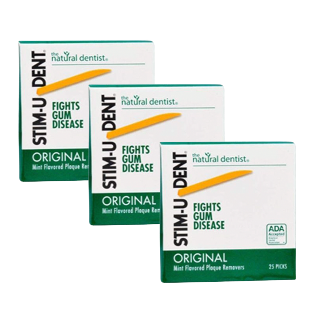 Stim-U-Dent Plaque Remover Toothpicks, Pack of 25