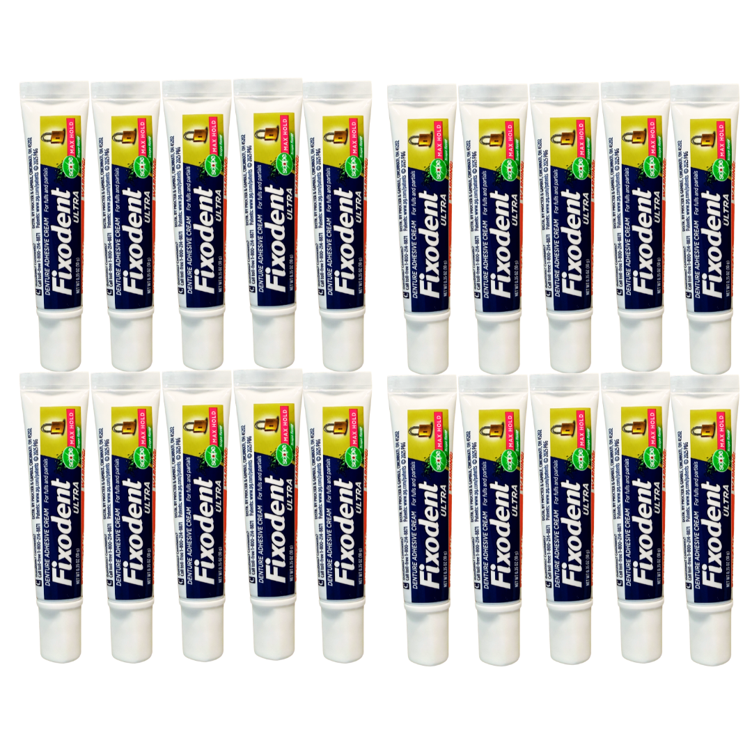 Fixodent Ultra Max Hold w/ Scope: Travel Sized/Pocket Sized Tubes, 0.35 oz