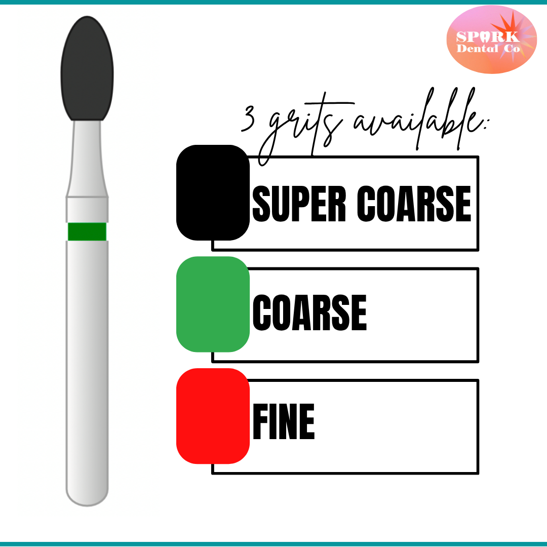 10 Pack: Egg Football FG Dental Diamond Burs