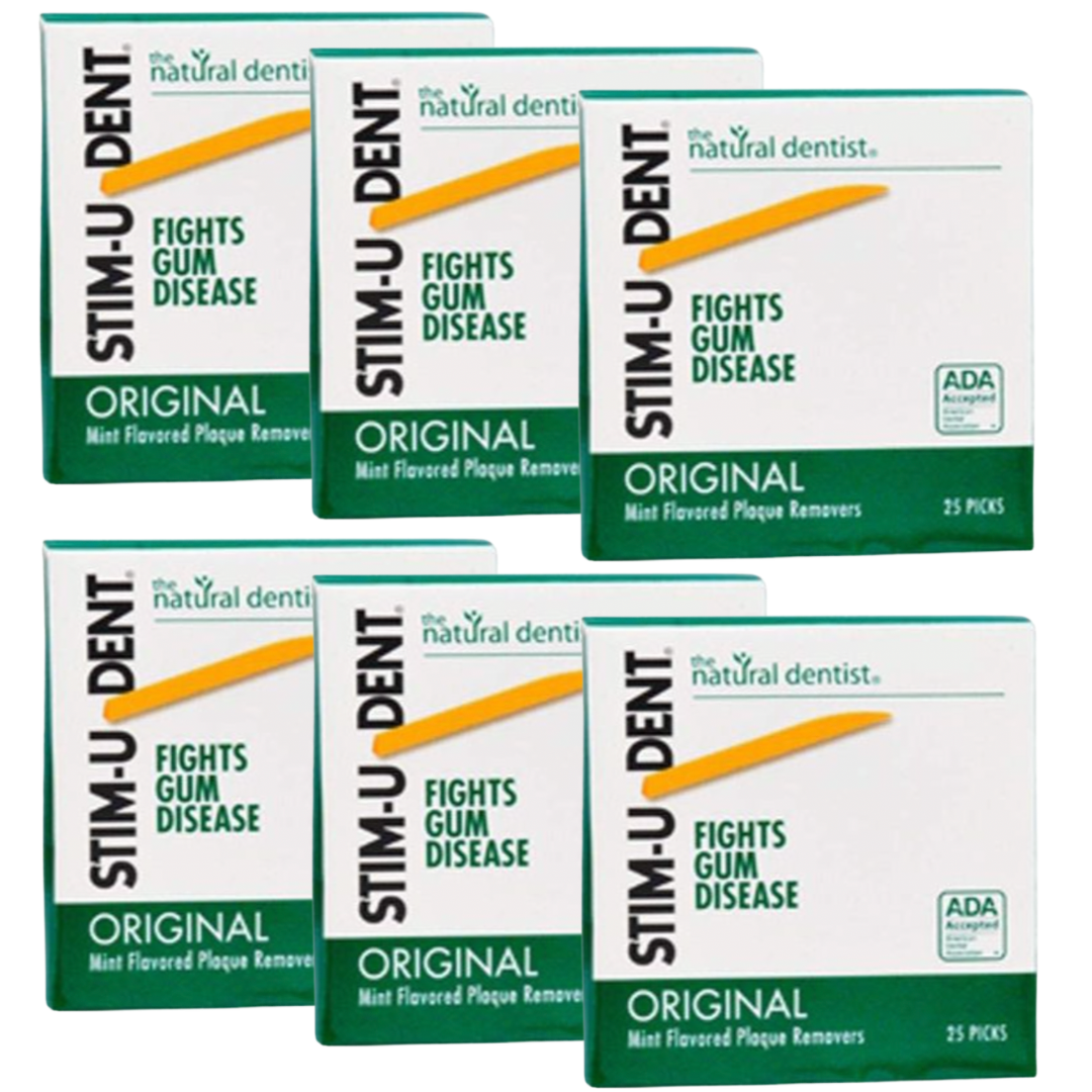 Stim-U-Dent Plaque Remover Toothpicks, Pack of 25