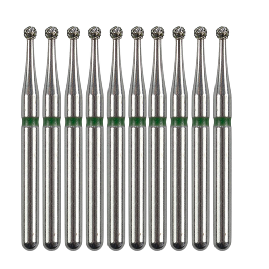 10 Pack: Round FG Dental Diamond Burs