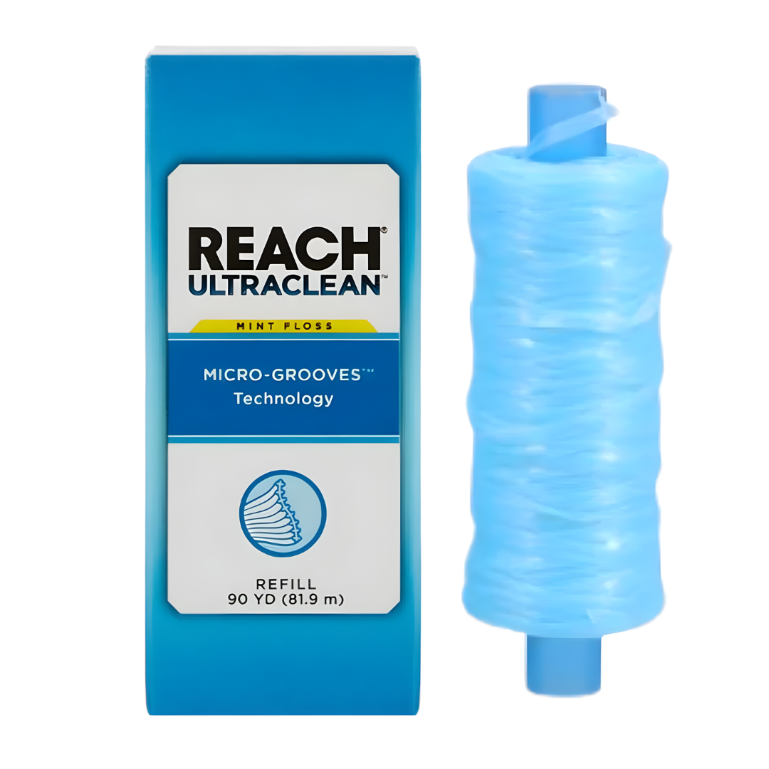 Reach Ultraclean Dental Floss Refill, Shred-Resistant Mint Floss 90-yds