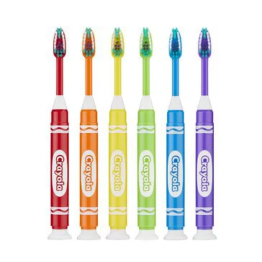 GUM Crayola Classic Colors Kids Toothbrush 3+ Yrs : Soft Bristles