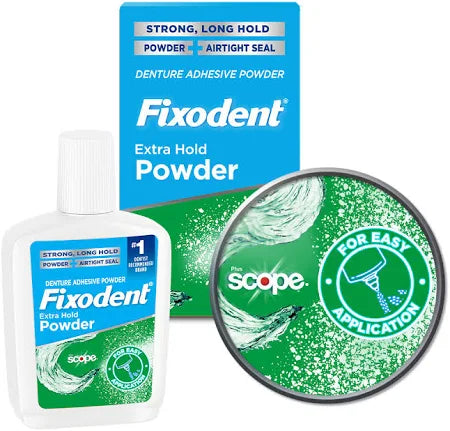 Fixodent Denture Adhesive Powder Plus Scope: 1.6oz