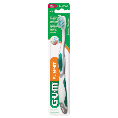 GUM 509 Summit Toothbrush: Compact Head, Sensitive Bristles
