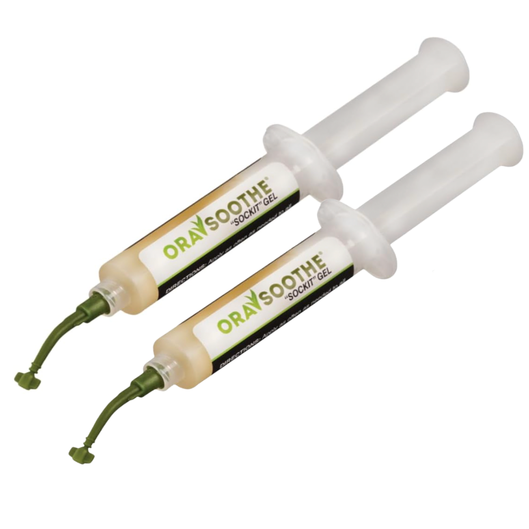 2 Pack: Orasoothe Sockit Gel 10g Syringes