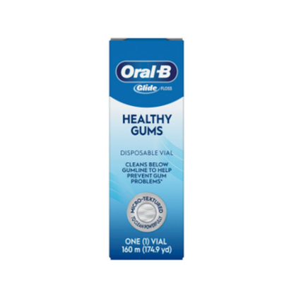 Oral-B Glide Healthy Gums Floss Refill w/ Disposable Vial, 160m, Unflavored