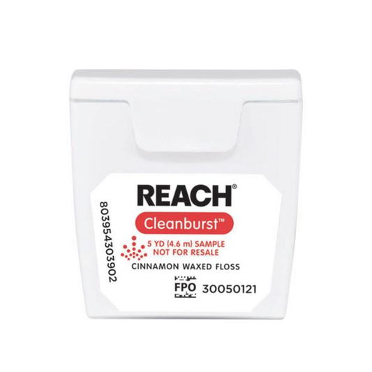 Reach Dental Floss, Cleanburst Cinnamon Waxed, 5 Yards Patient Size, 144/Package