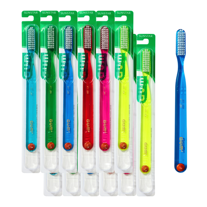 GUM 411 Classic Toothbrush: Full Head, Soft Bristles