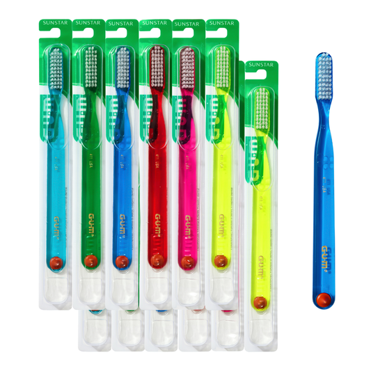 GUM 411 Classic Toothbrush: Full Head, Soft Bristles