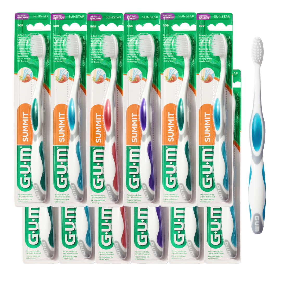 GUM 509 Summit Toothbrush: Compact Head, Ultra-Soft Bristles