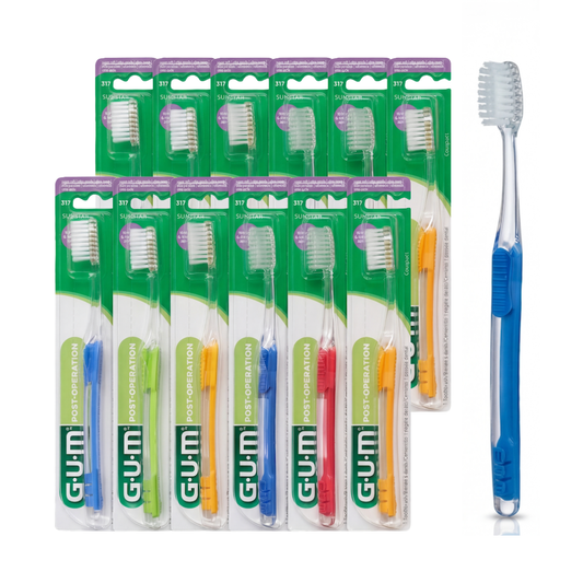 GUM 317 Delicate Post-Surgical Operation Toothbrush: Ultra-Soft Gentle Bristles